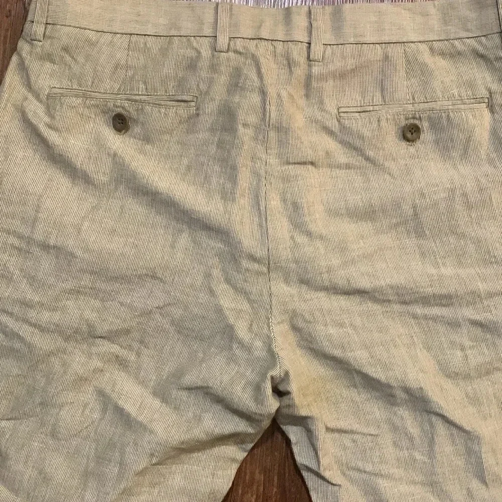 Banana Republic Kentfield Pant Men’s Seersucker Linen Size 33x30